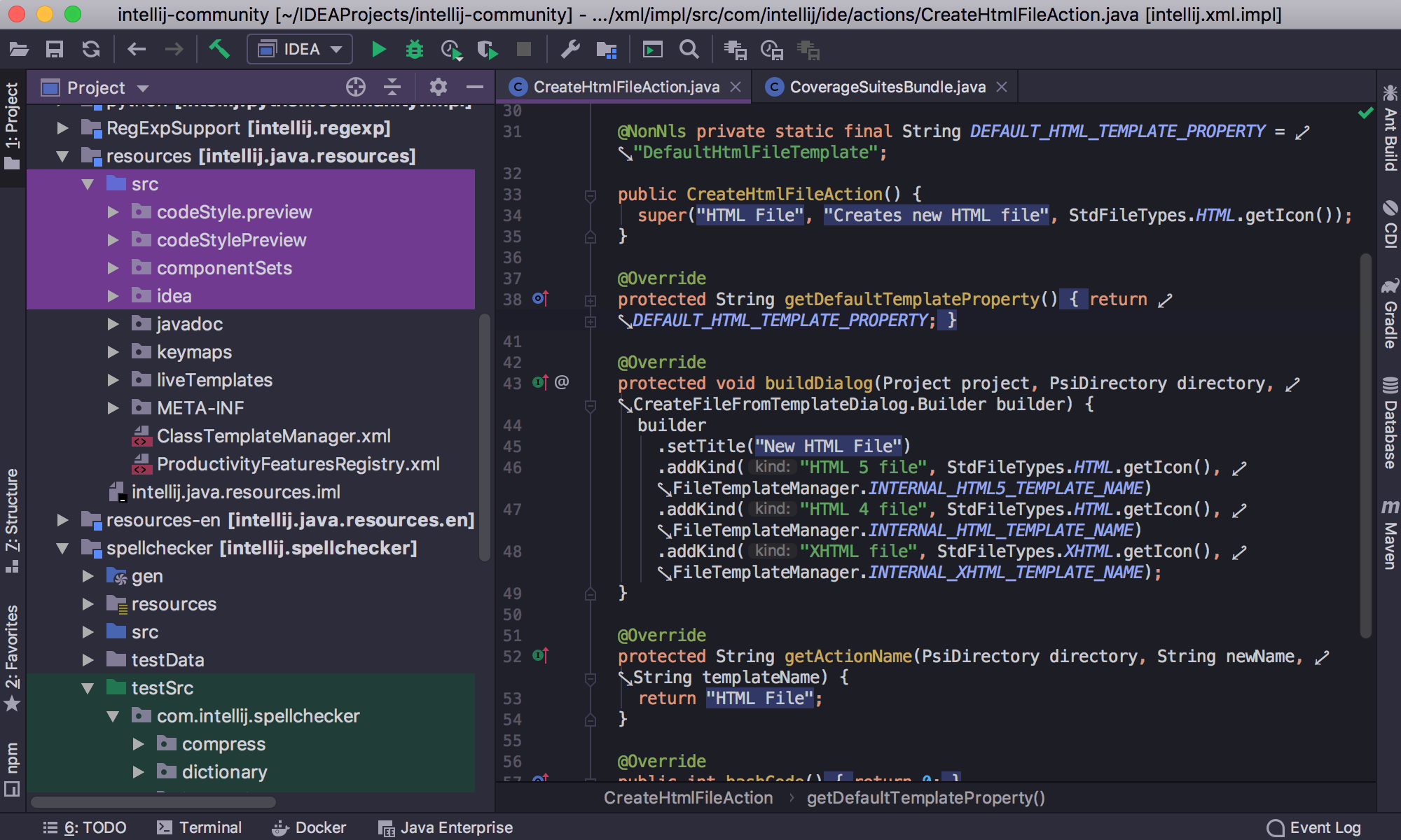 intellij idea on mac