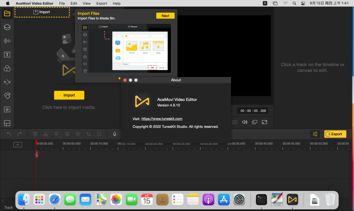 for mac instal AceMovi Video Editor